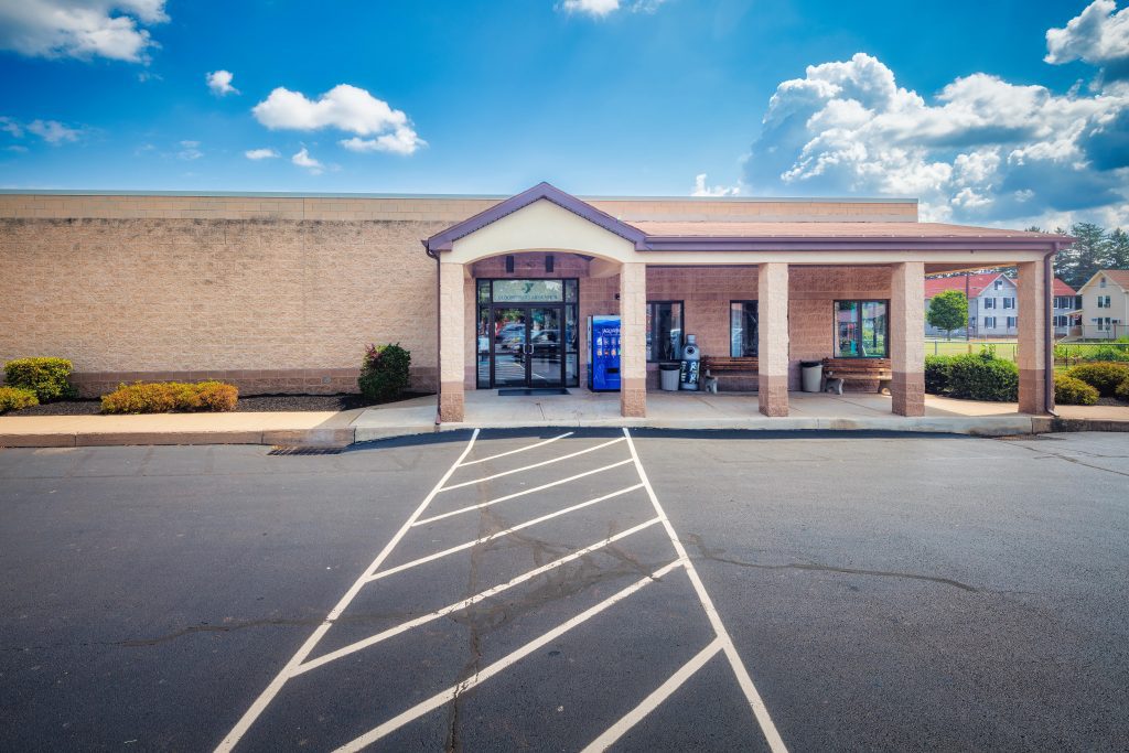 outside of the YMCA building